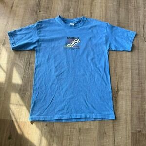 Y2K Boilermaker 15K Tee Youth Size Large May 10 2005 Blue Running Utica New York
